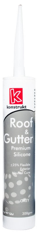 KONSTRUKT SILICONE ROOF + GUTTER NEUTRAL CURE - STD CARTRIDGE - GREY